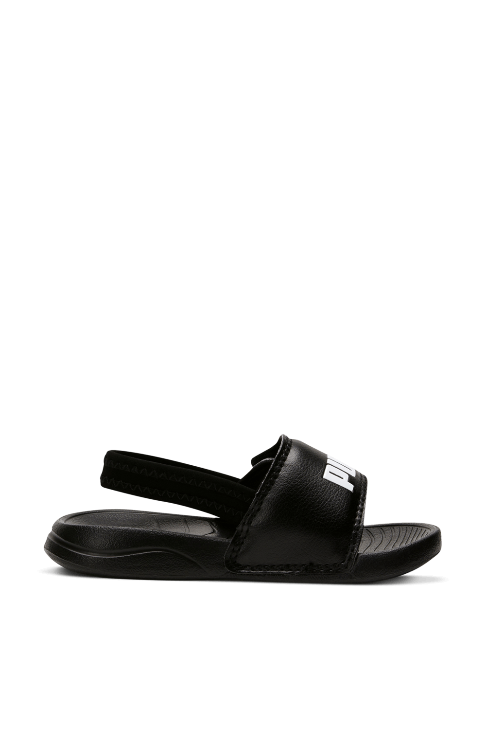 תמונה קידמית של מידות 19-27 כפכפי סליידרס לוגו בשחור