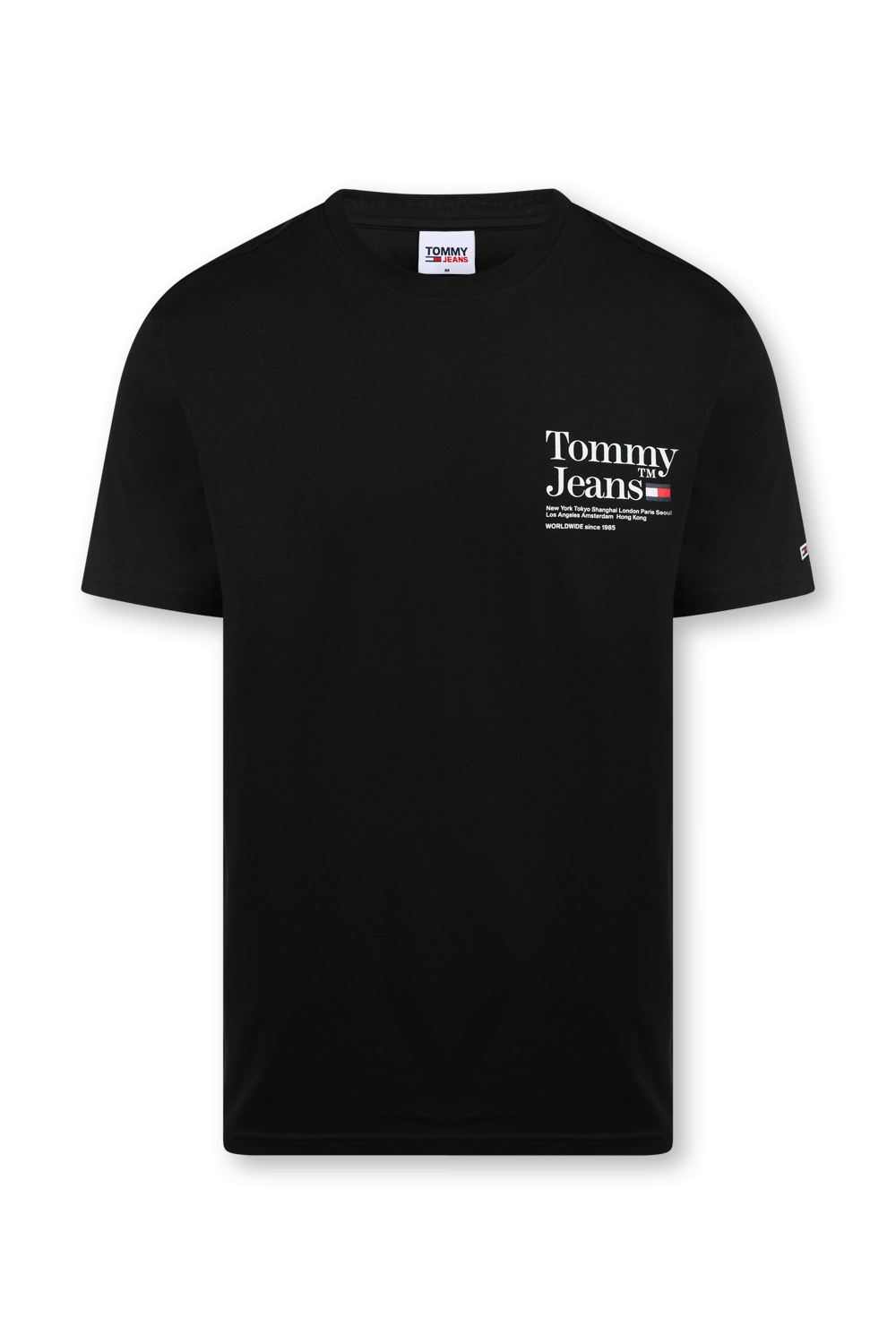 תמונה קידמית של חולצת טי עם לוגו מלפנים ומאחור