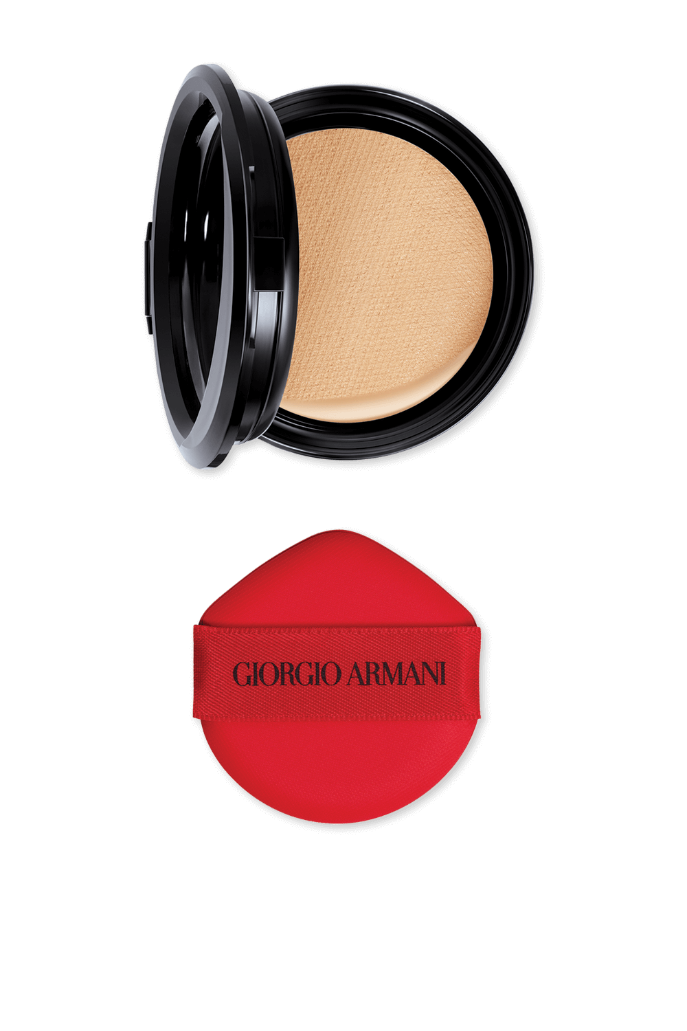 תמונה קידמית של מייק אפ נוזלי ארמני טו גו רד קושן גימור משי 4