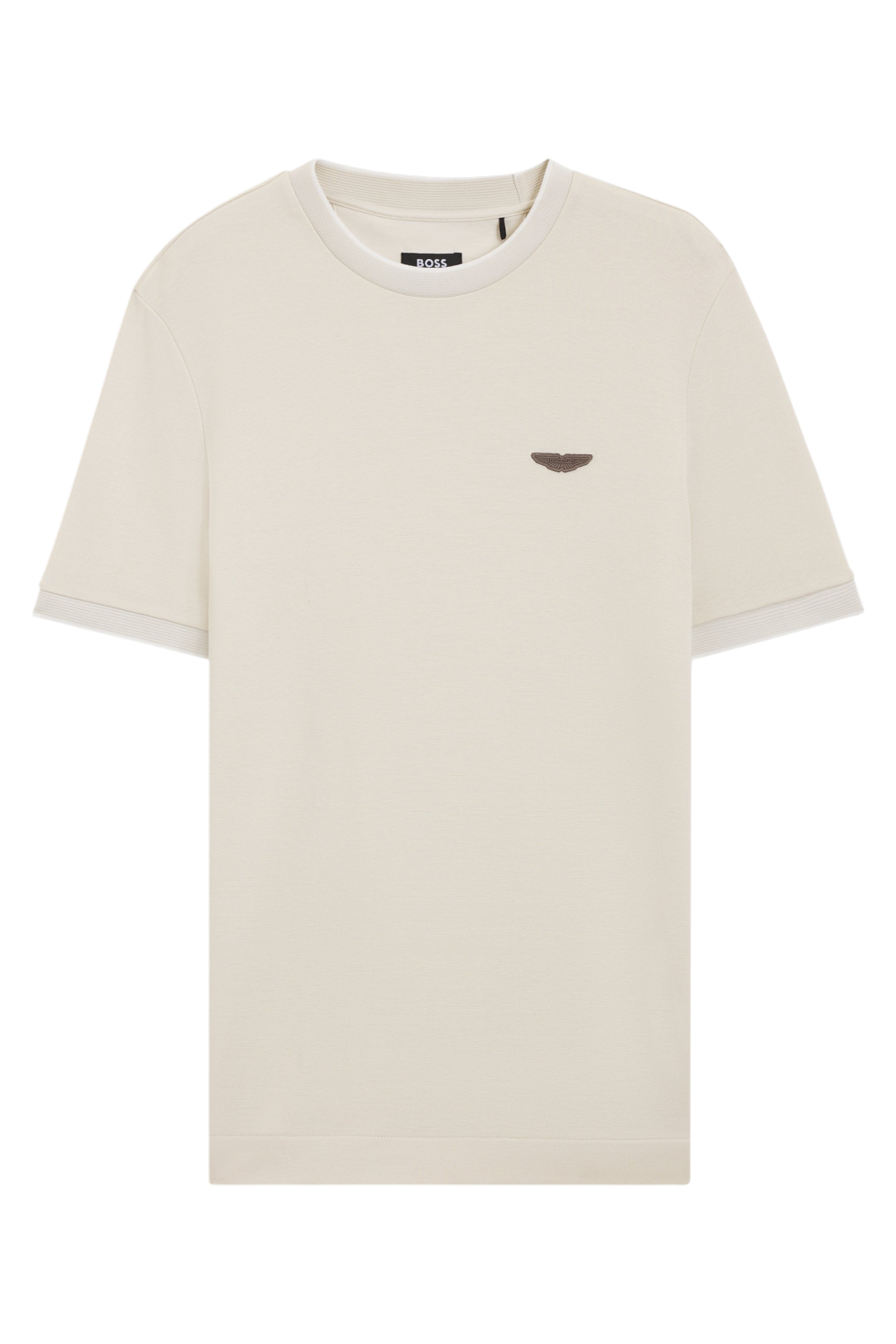 תמונה אחורית של חולצת טי בוס X אסטון מרטין