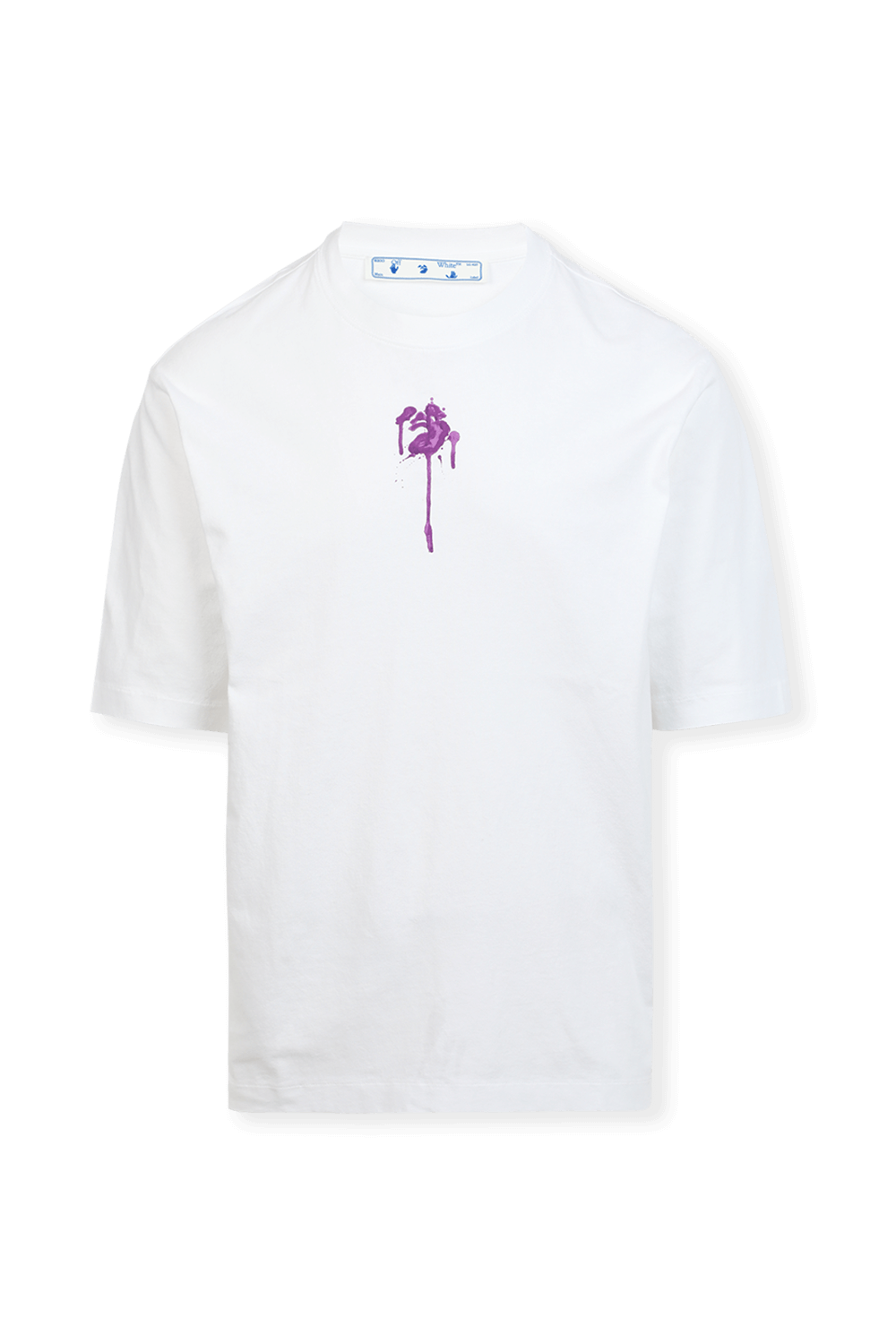 תמונה קידמית של חולצת טי פלמינגו בצבע לבן