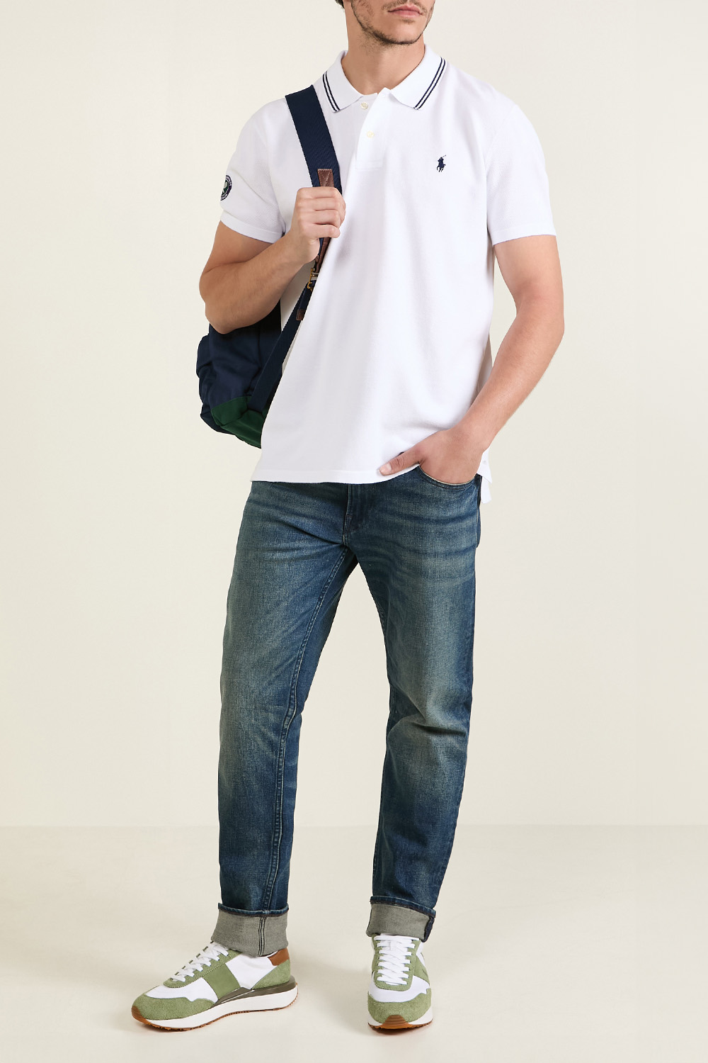 תמונת דוגמן קידמית של פולו רלף לורן X ווימבלדון תיק גב