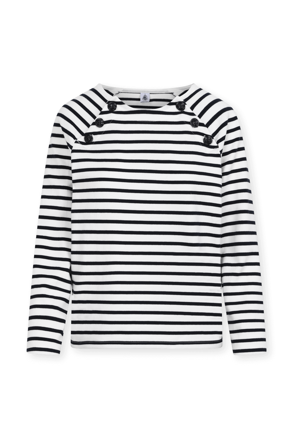 תמונה קידמית של חולצת פסים ארוכה