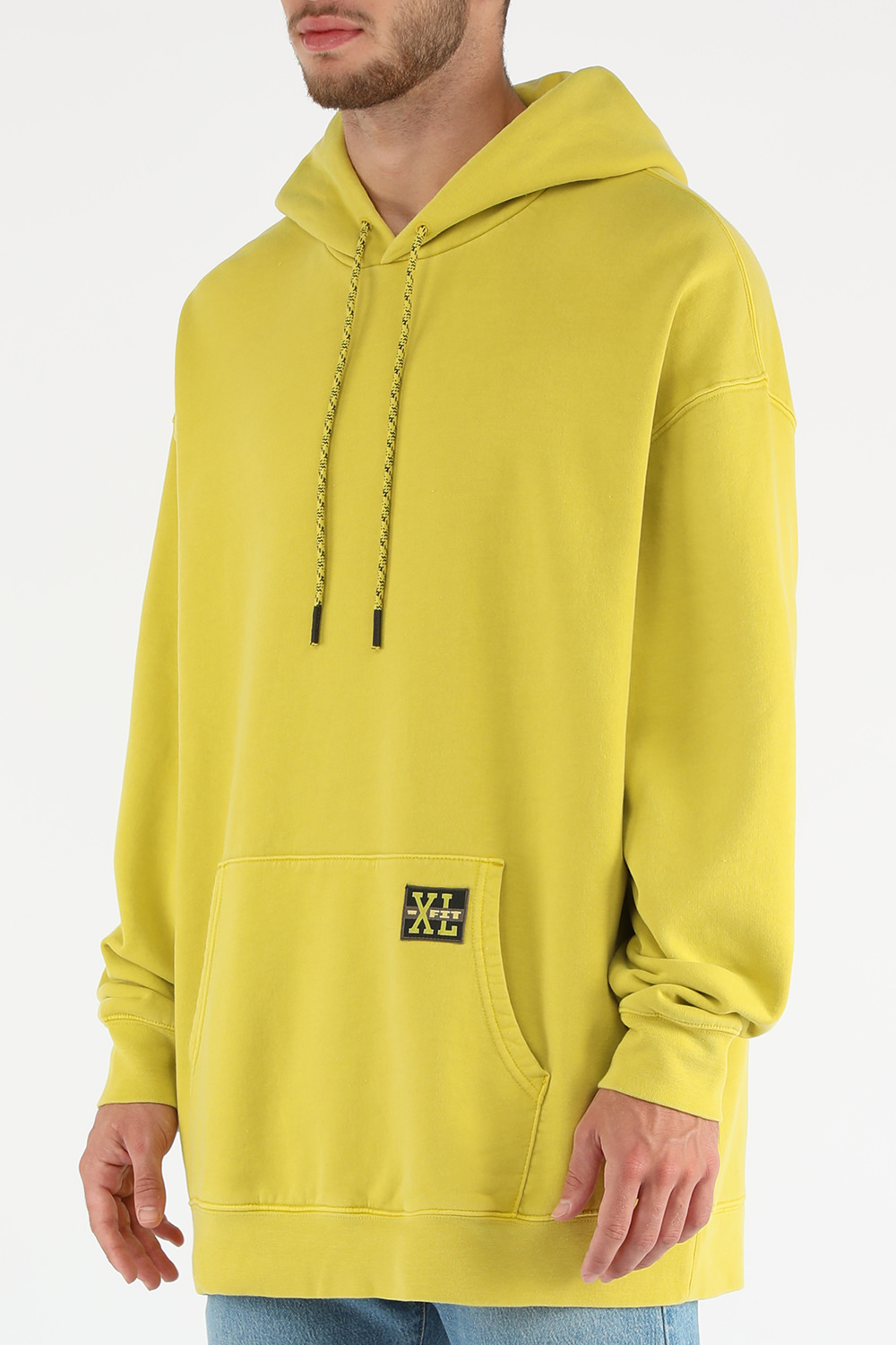 תמונת דוגמן קידמית של סווטשירט קפוצ'ון אקסטרה לארג'