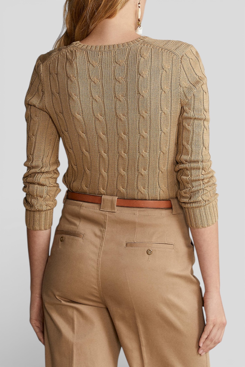 תמונת דוגמן אחורית של סריג כותנה