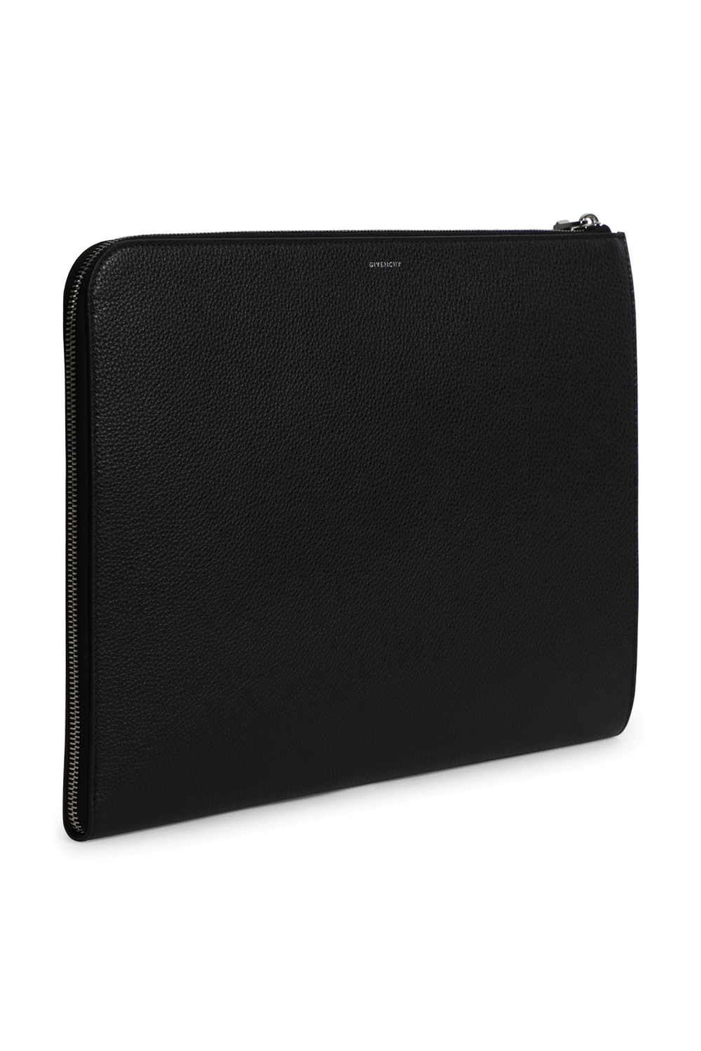 תמונה אחורית של תיק פאוץ' מעור בגוון שחור