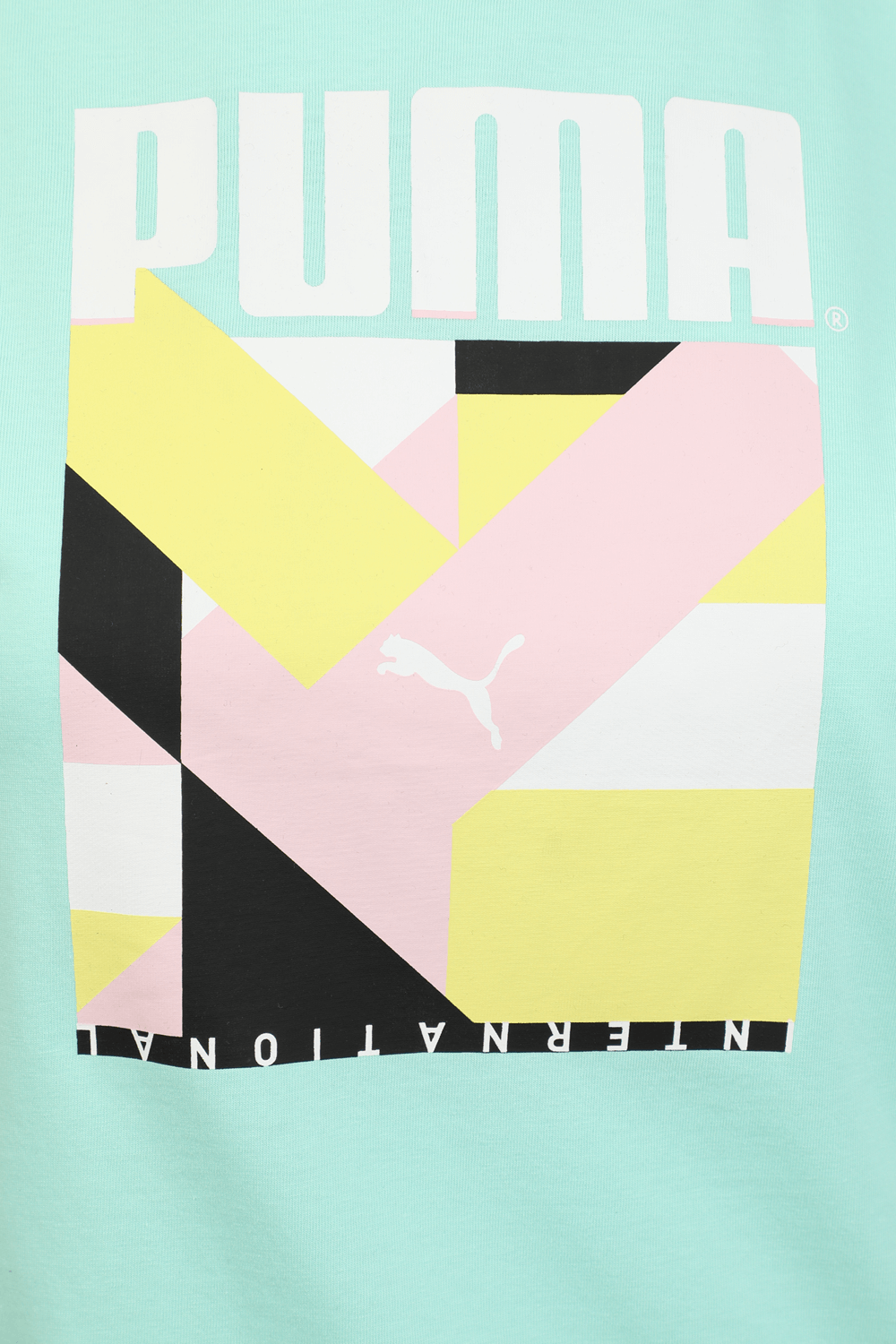 תמונה אחורית של International Graphic Tee Green Pastel
