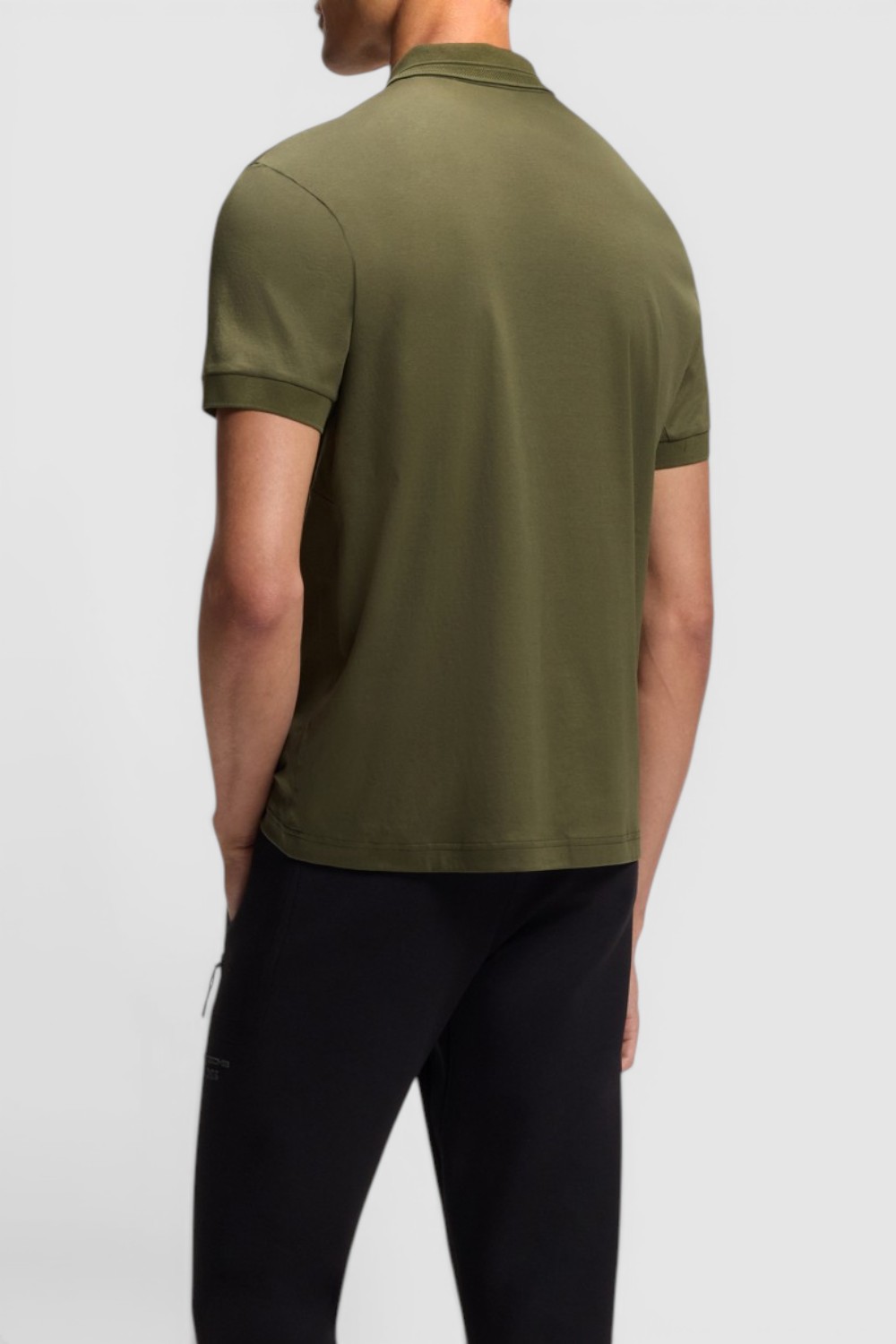 תמונת דוגמן אחורית של חולצת פולו בוס X פורשה