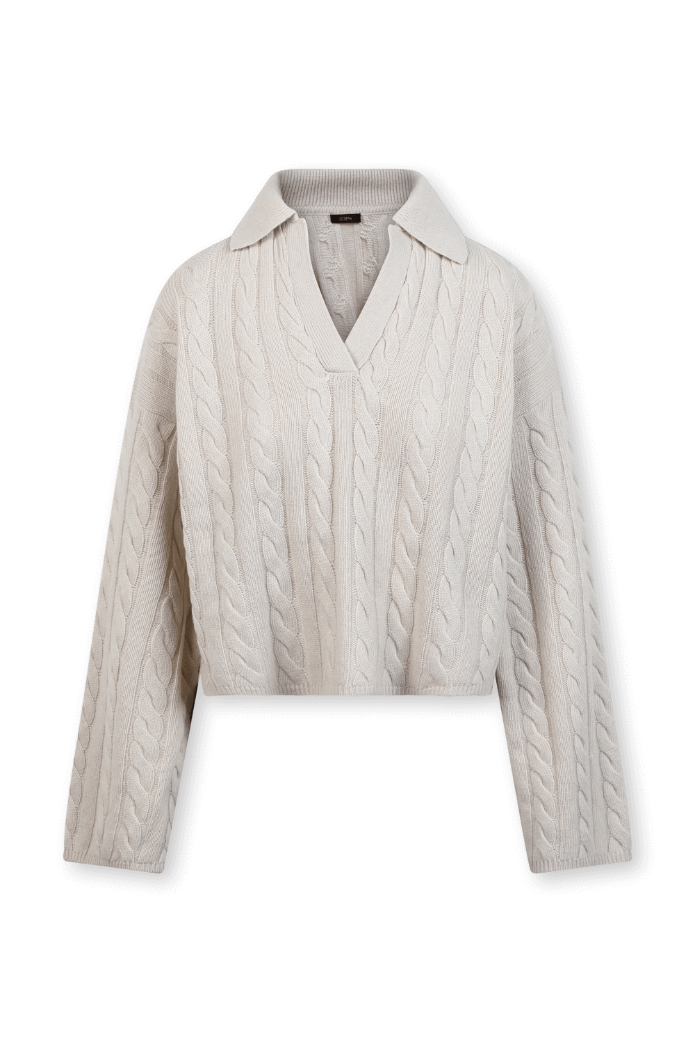 תמונה קידמית של סוודר פולו קרופ