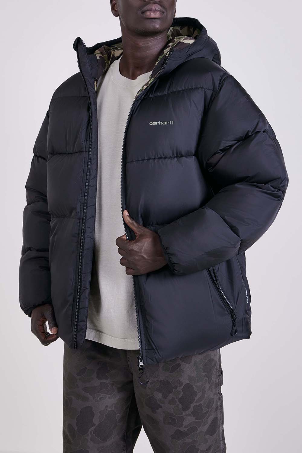 תמונת דוגמן קידמית של מעיל פוך