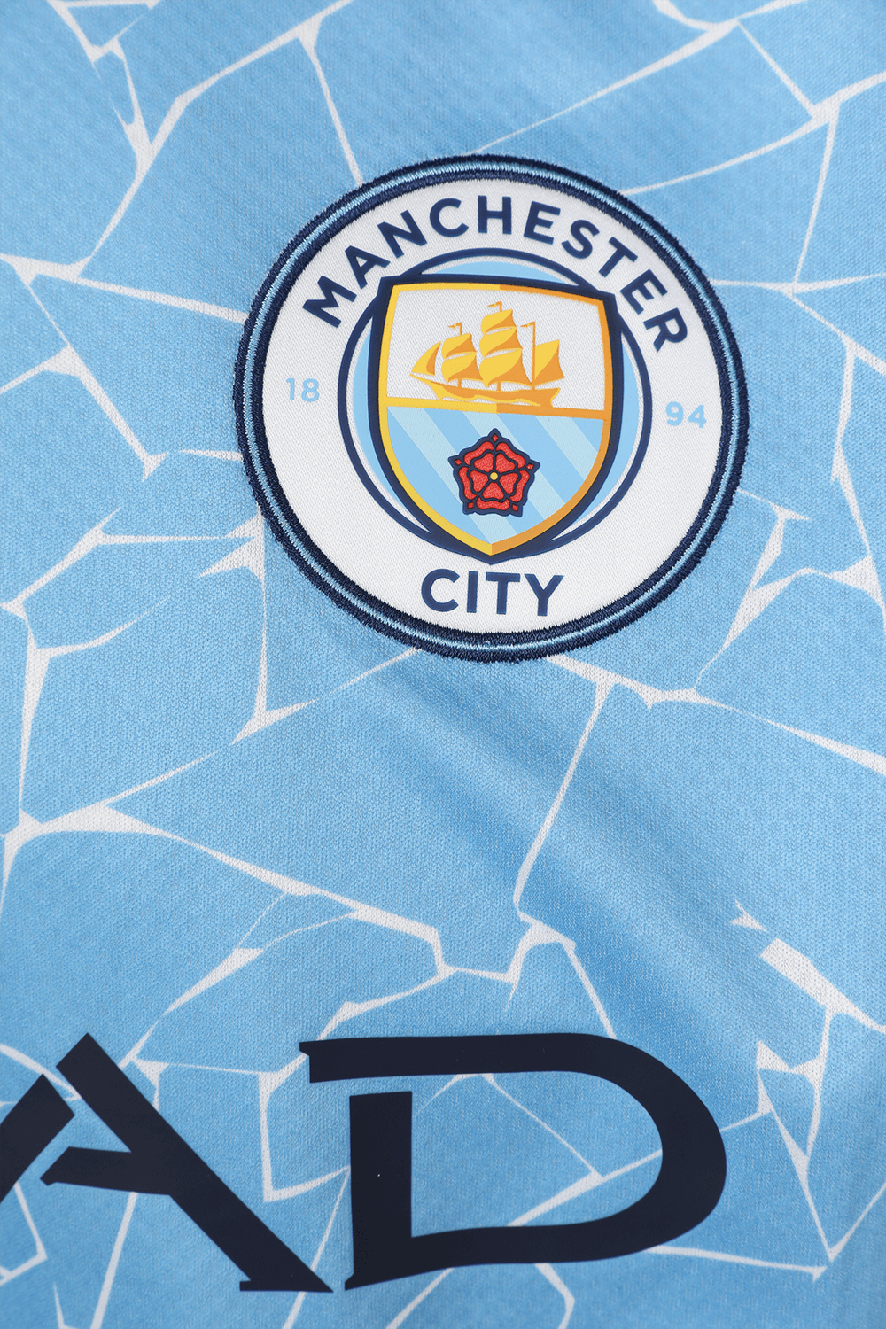 תמונה אחורית של Manchester City FC  Home Shirt in Blue