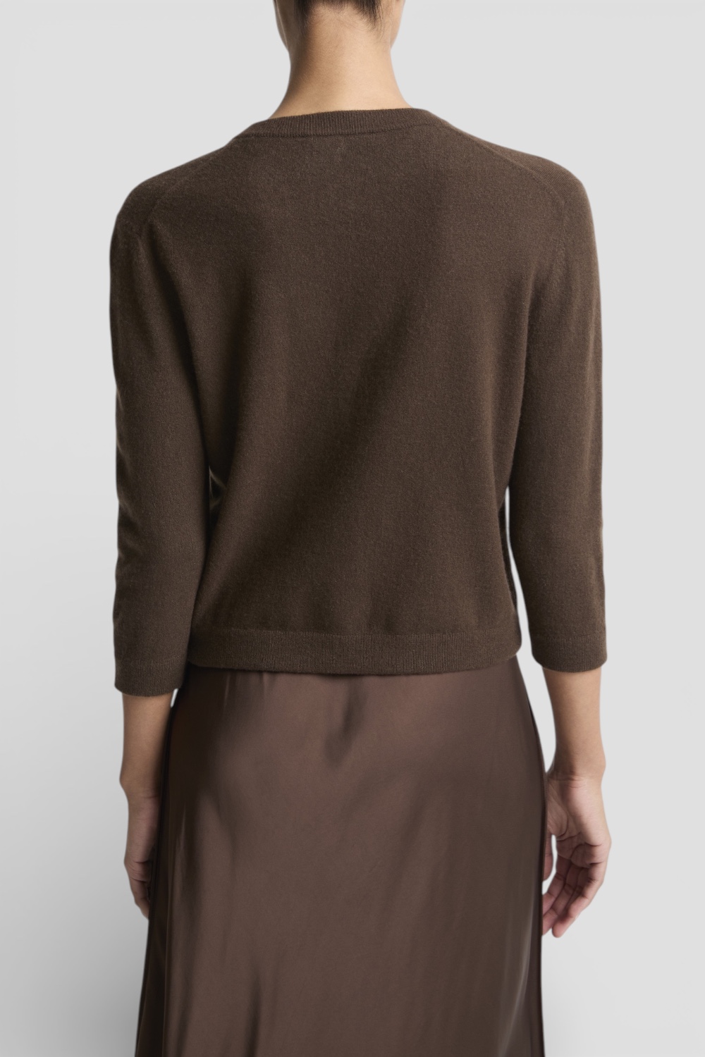 תמונת דוגמן אחורית של סריג קרדיגן