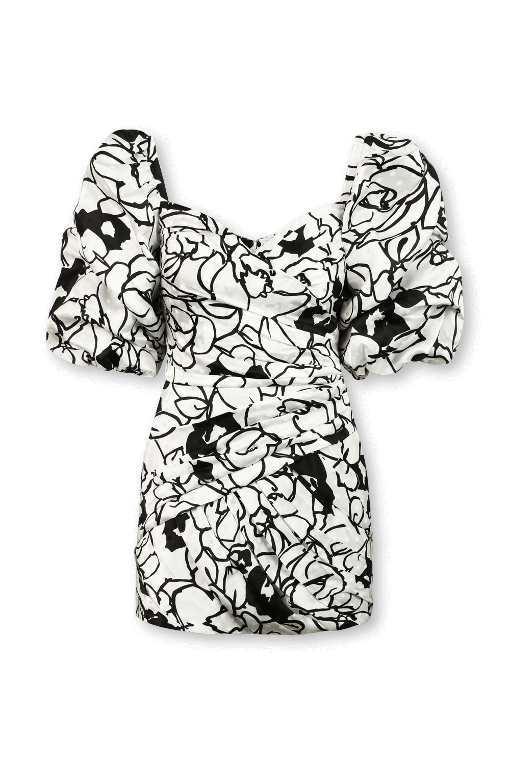 תמונה קידמית של שמלת קוקטיילים דוסון עם הדפס פרחוני