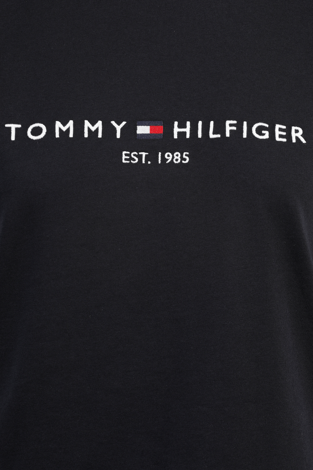 תמונה אחורית של Essential Crew Neck Logo T-Shirt in Dark Blue