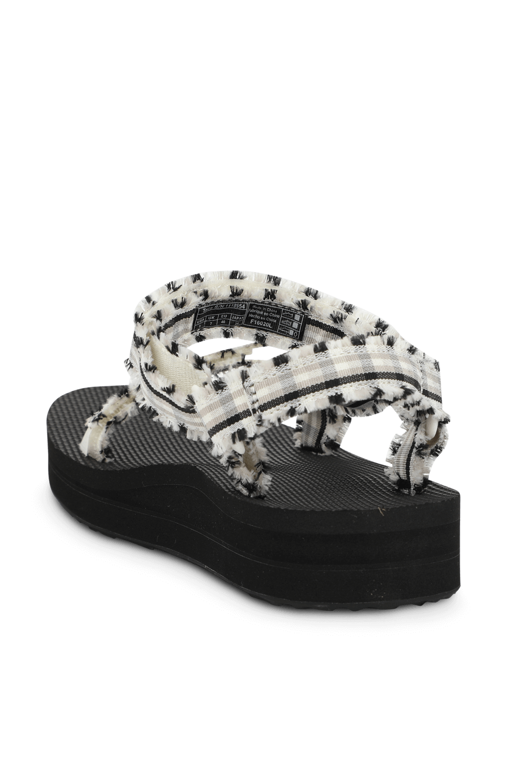 Midform Fray Frazier Sandals in White and Black TEVA