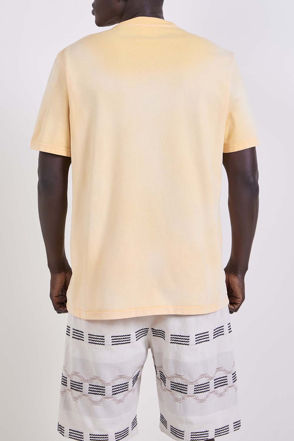 תמונת דוגמן אחורית של חולצת טי