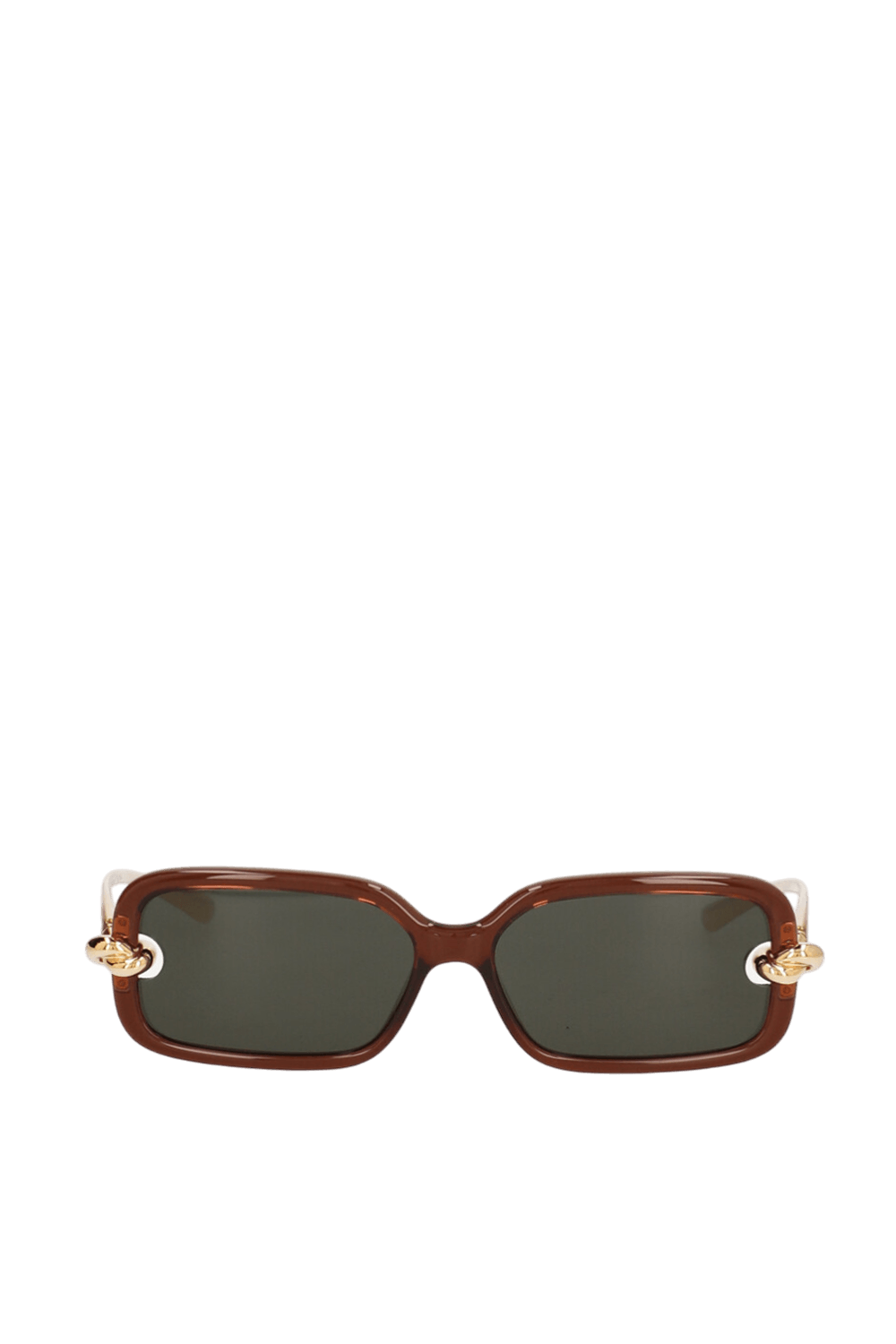 תמונה קידמית של משקפי שמש מלבניים