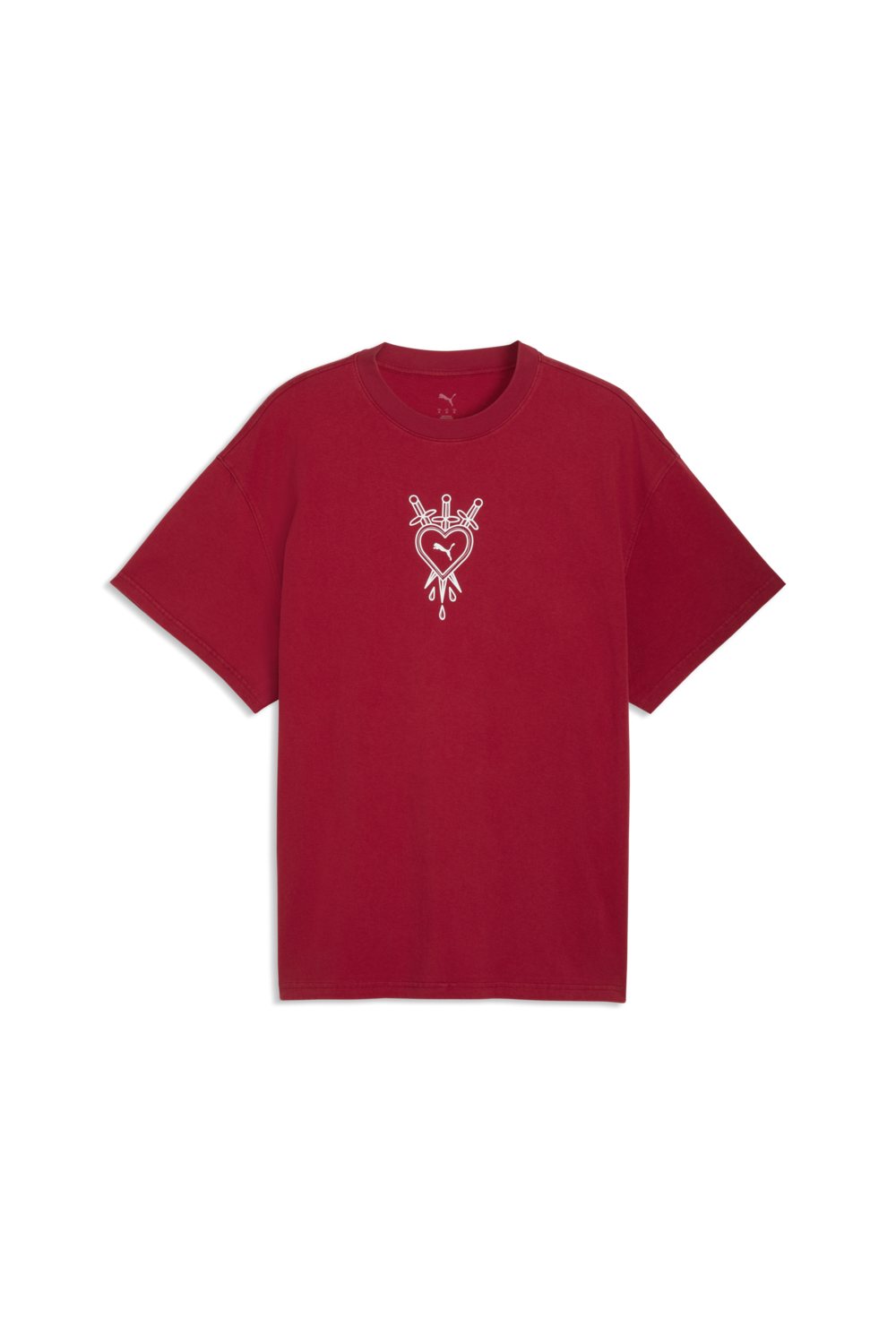 תמונה קידמית של חולצת טי אוברסייז