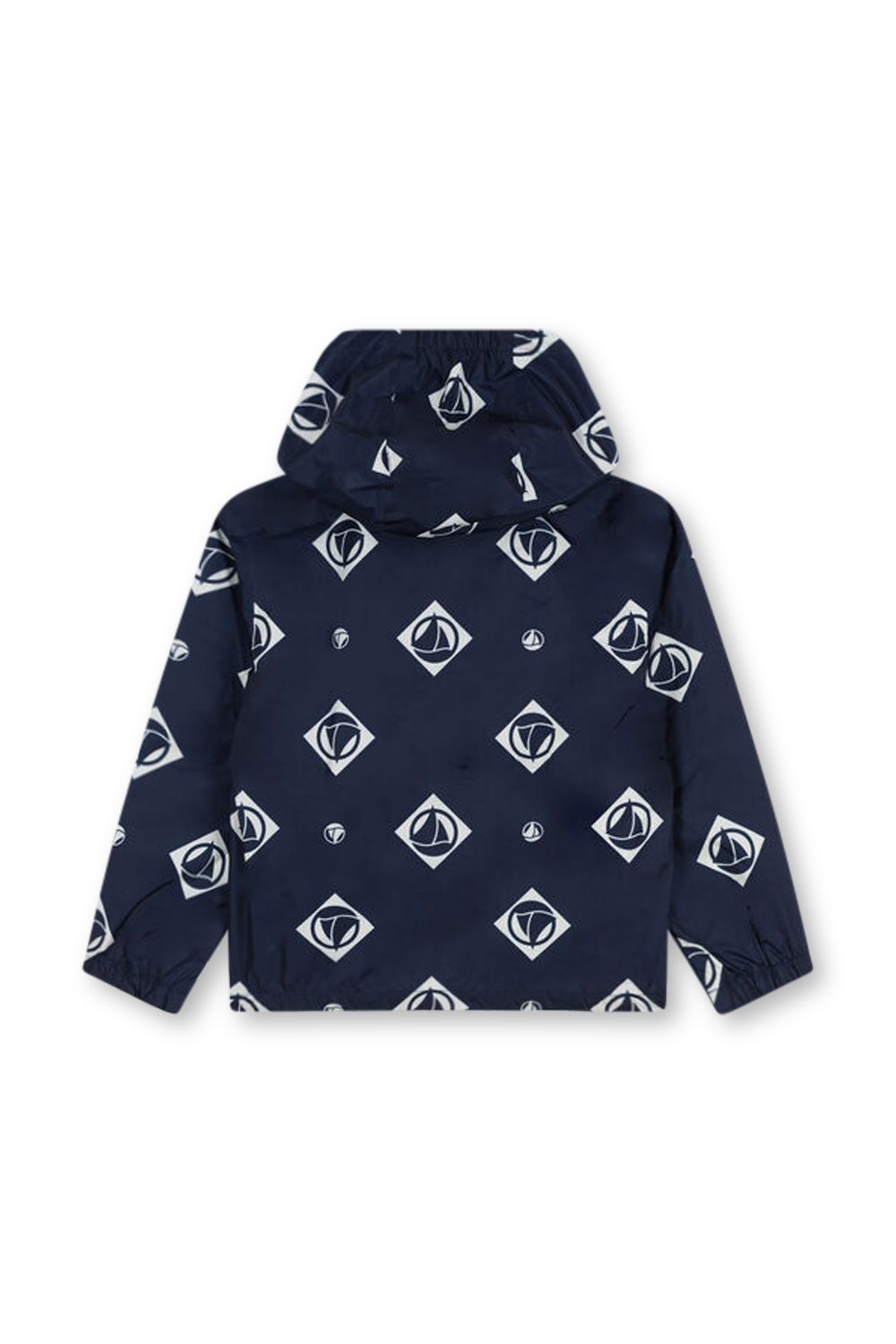 תמונה אחורית של מעיל גשם עם הדפס - גילאי 6-12