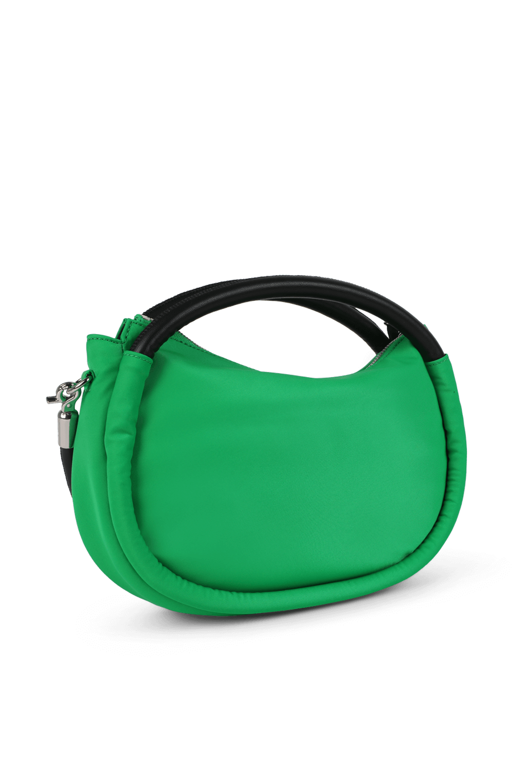 תמונה אחורית של תיק יד מיני עם אבזם