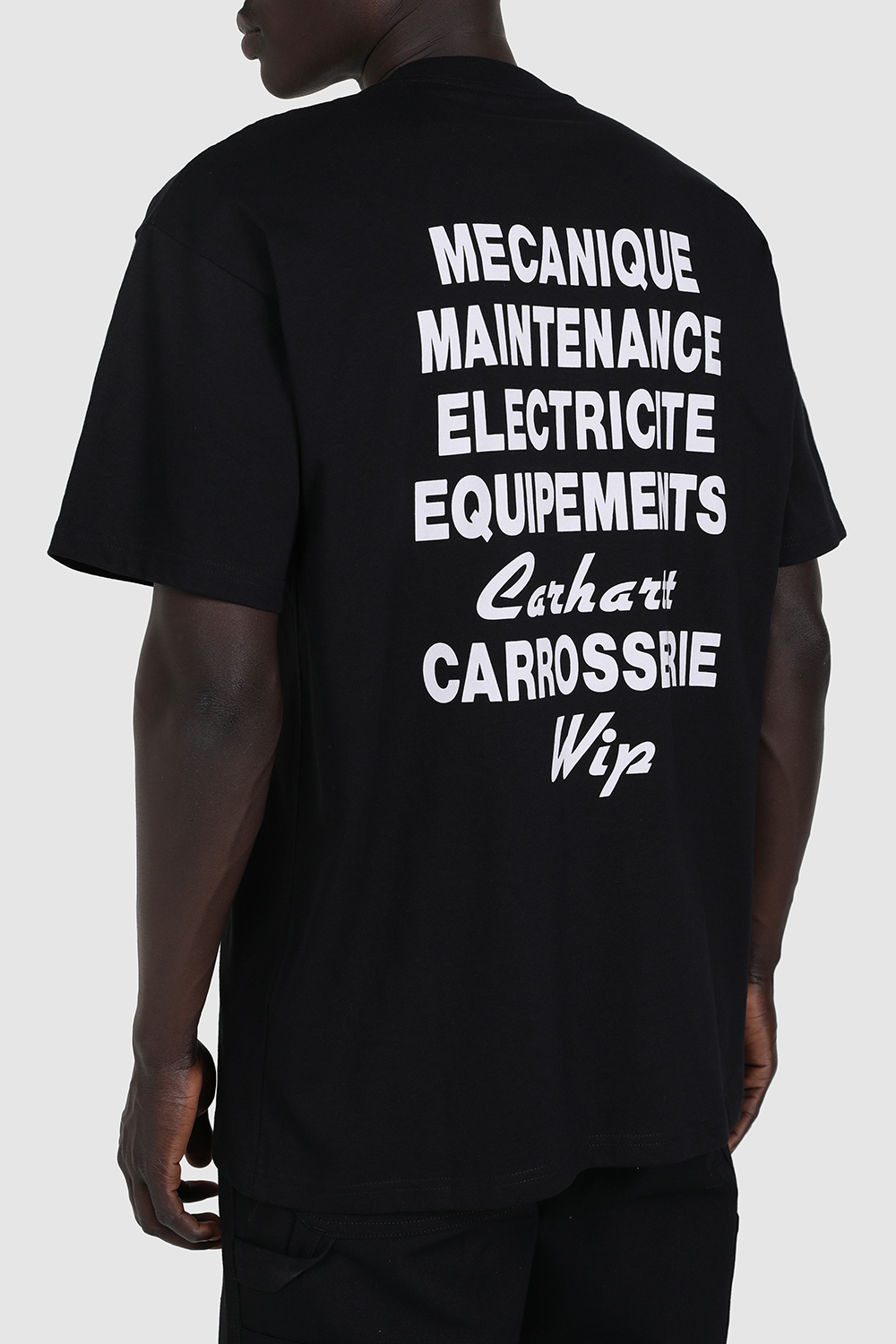 תמונת דוגמן אחורית של חולצת טי