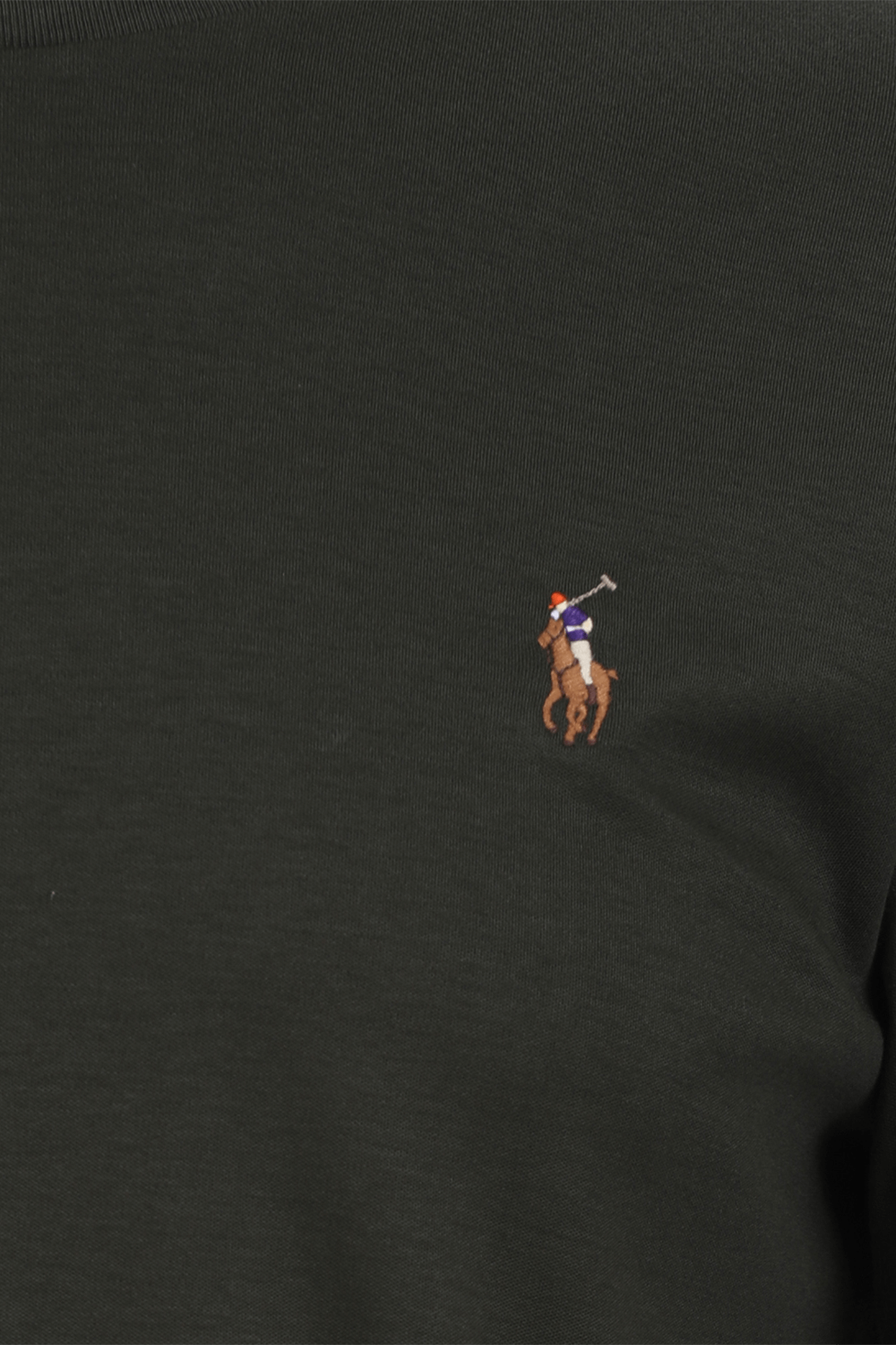 חולצת טי ארוכה סלים עם לוגו רקום POLO RALPH LAUREN