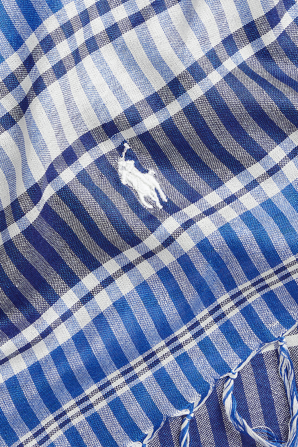 תמונת תקריב של צעיף משבצות