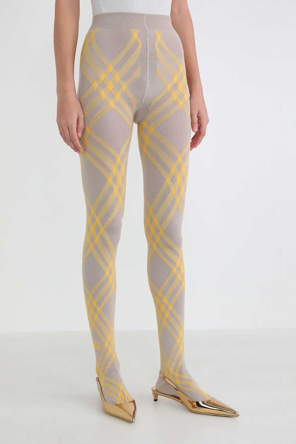 תמונת דוגמן קידמית של מכנסי טייץ מצמר מרינו