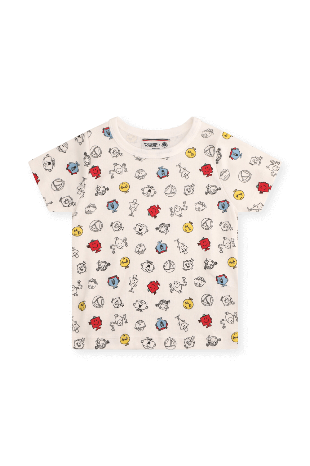 תמונה אחורית של פטיט באטו X מר וגברת סט פיג'מה