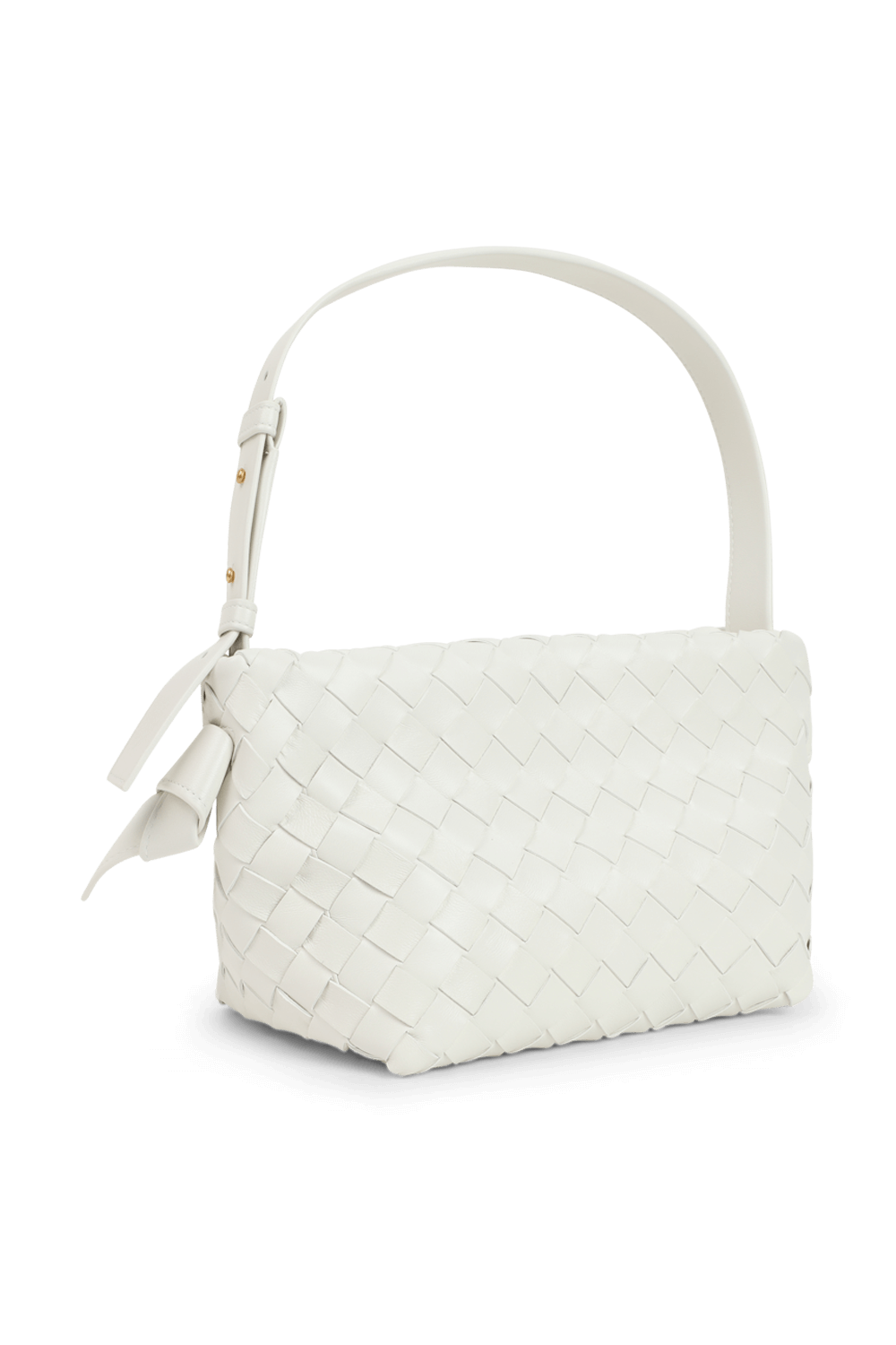 תמונה אחורית של תיק צד שתי וערב לבן