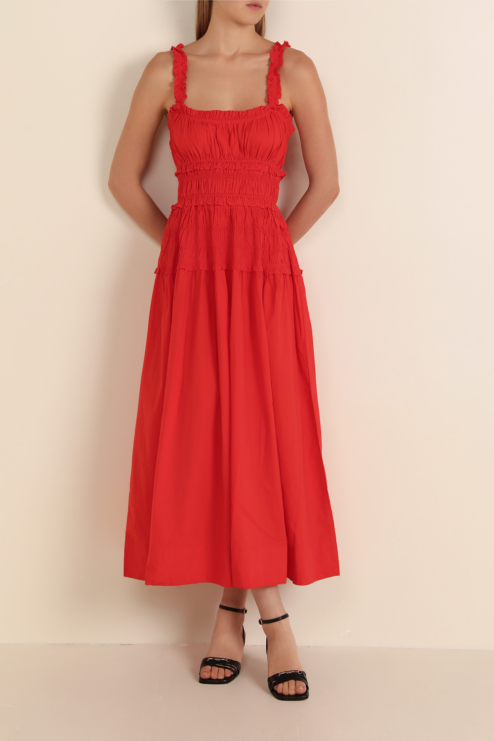 תמונת דוגמן קידמית של שמלת מקסי מריאן