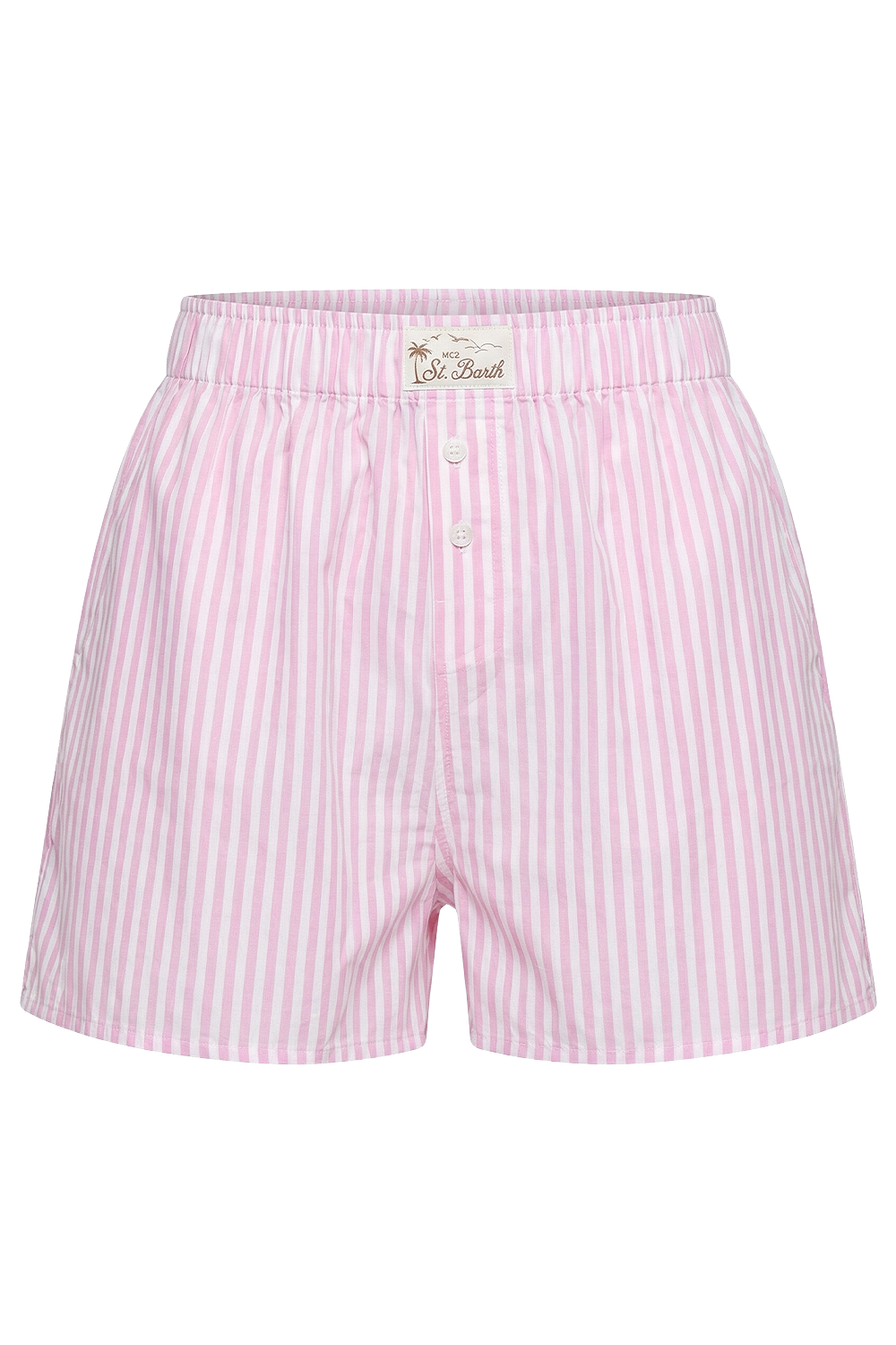 תמונה קידמית של מכנסיים קצרים פסים