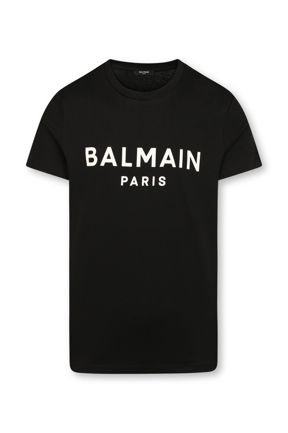 חולצת טי עם לוגו קונטרסטי בצבע שחור BALMAIN