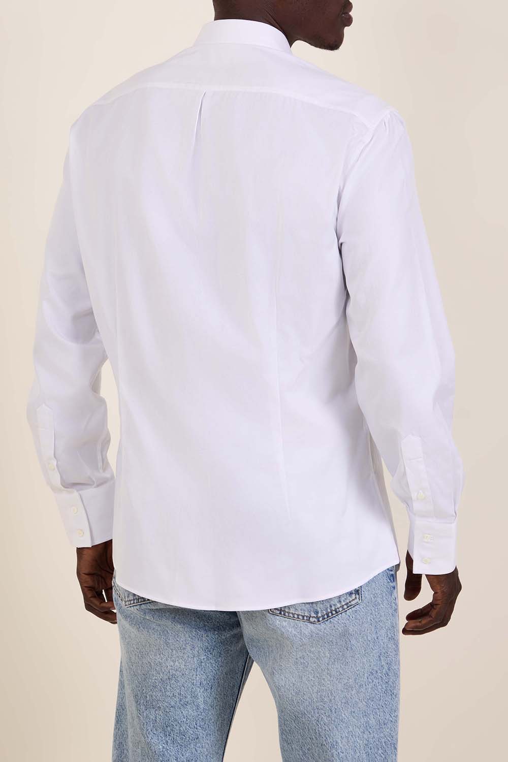 תמונת דוגמן אחורית של חולצת כפתורים