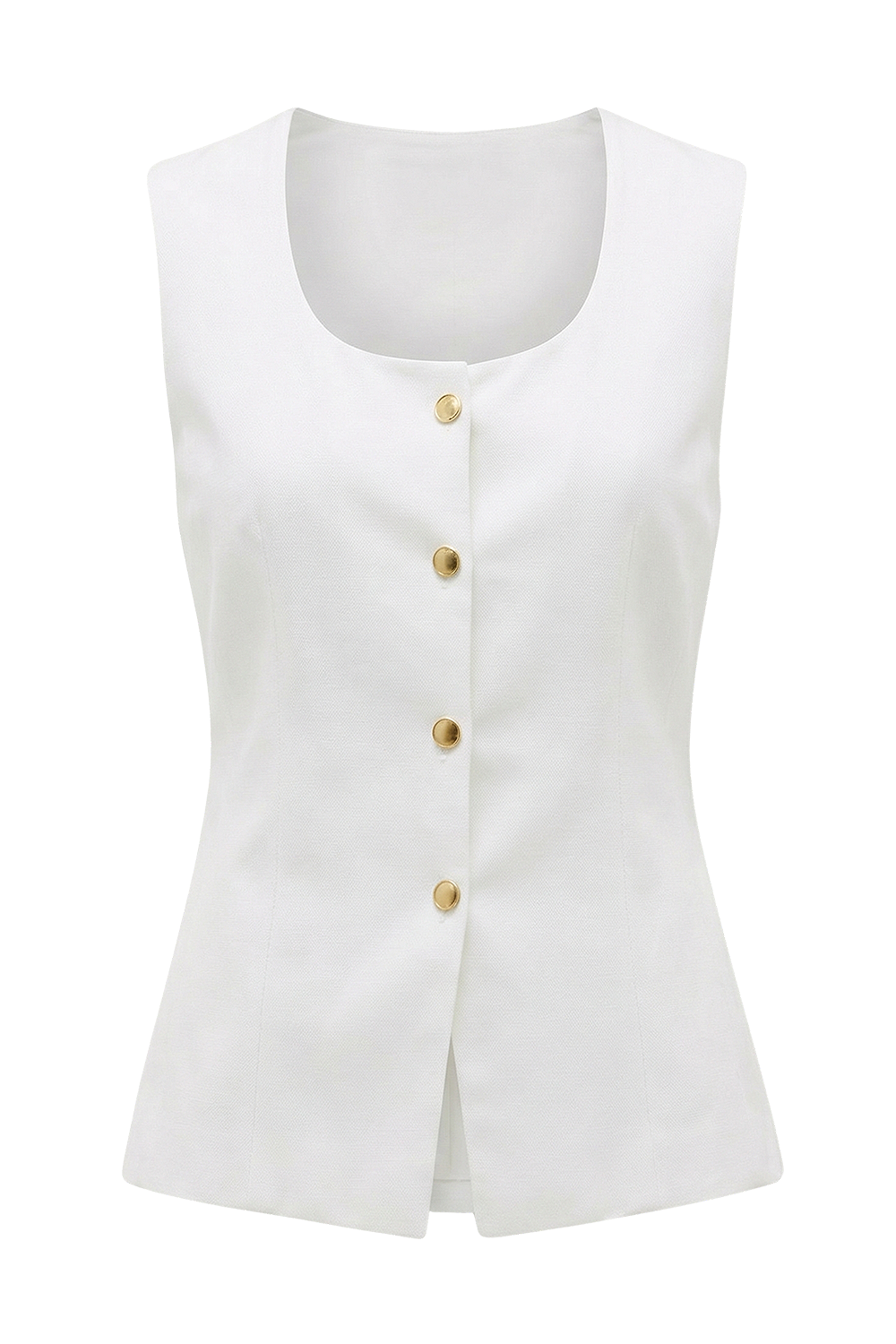 תמונה קידמית של וסט כפתורים