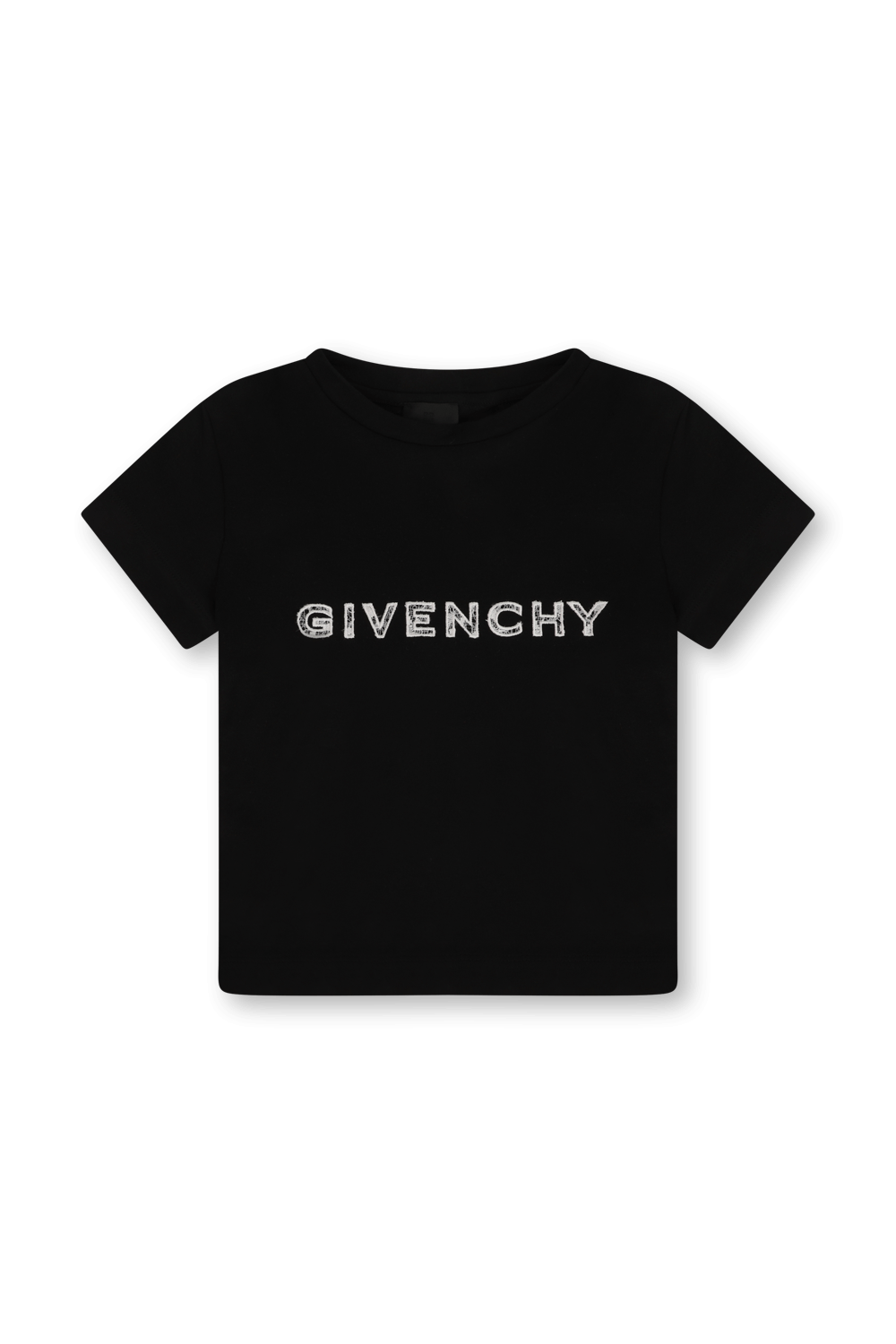 גילאי 4-5 חולצת טי שחורה עם לוגו GIVENCHY KIDS