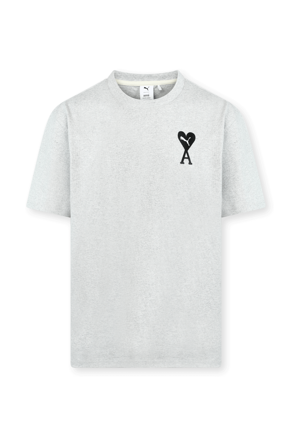 תמונה קידמית של פומה X אמי חולצת טי אפורה