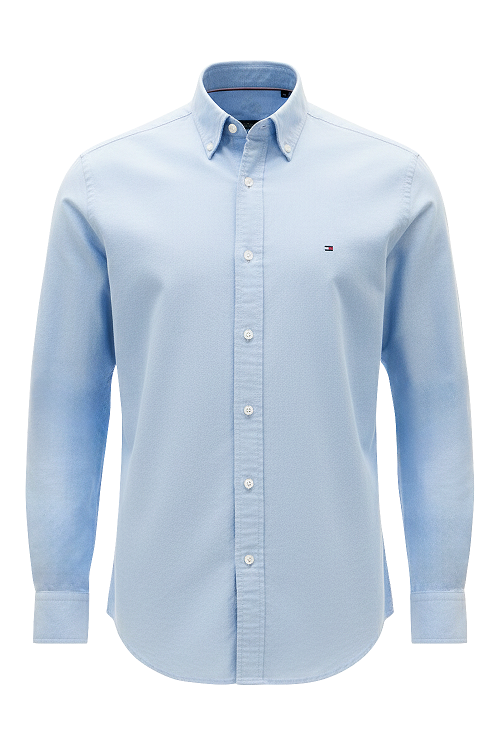 תמונה קידמית של חולצת כפתורים אוקספורד