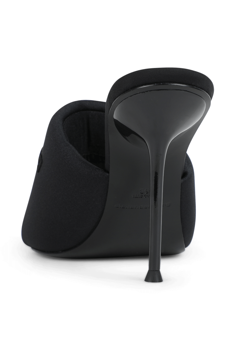 תמונה אחורית של נעלי עקב סיינה בגוון שחור