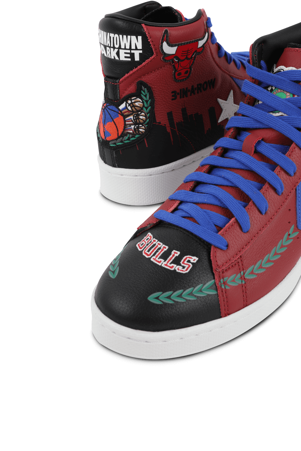 תמונת תקריב של Pro Leather Hi Garnet Black Hyper Sneaker