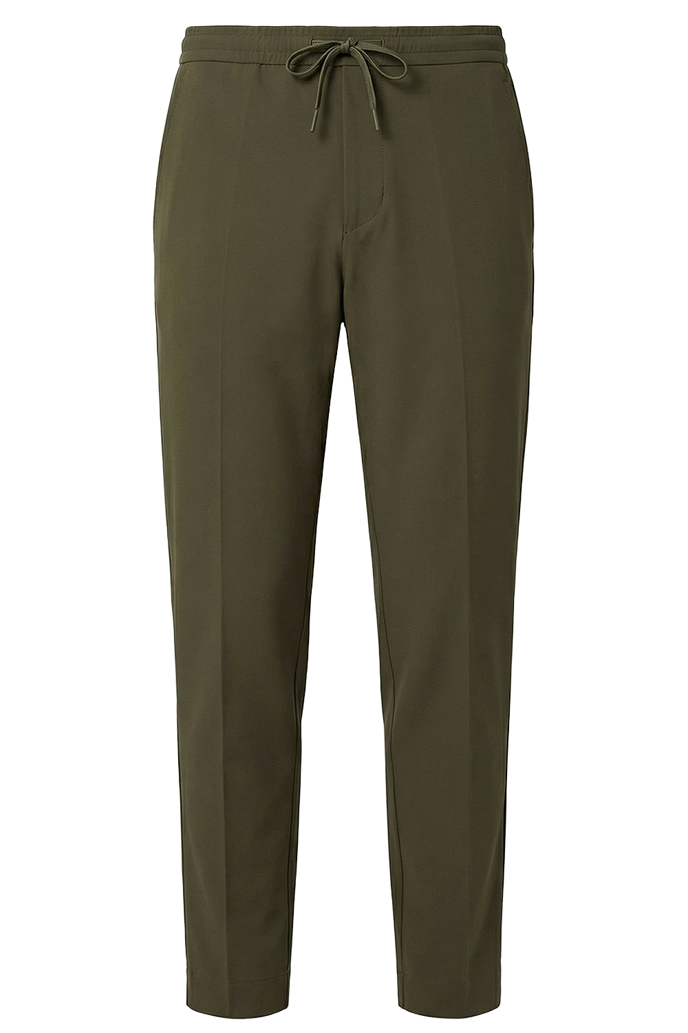 תמונה קידמית של מכנסיים ארוכים בסגנון מחויט