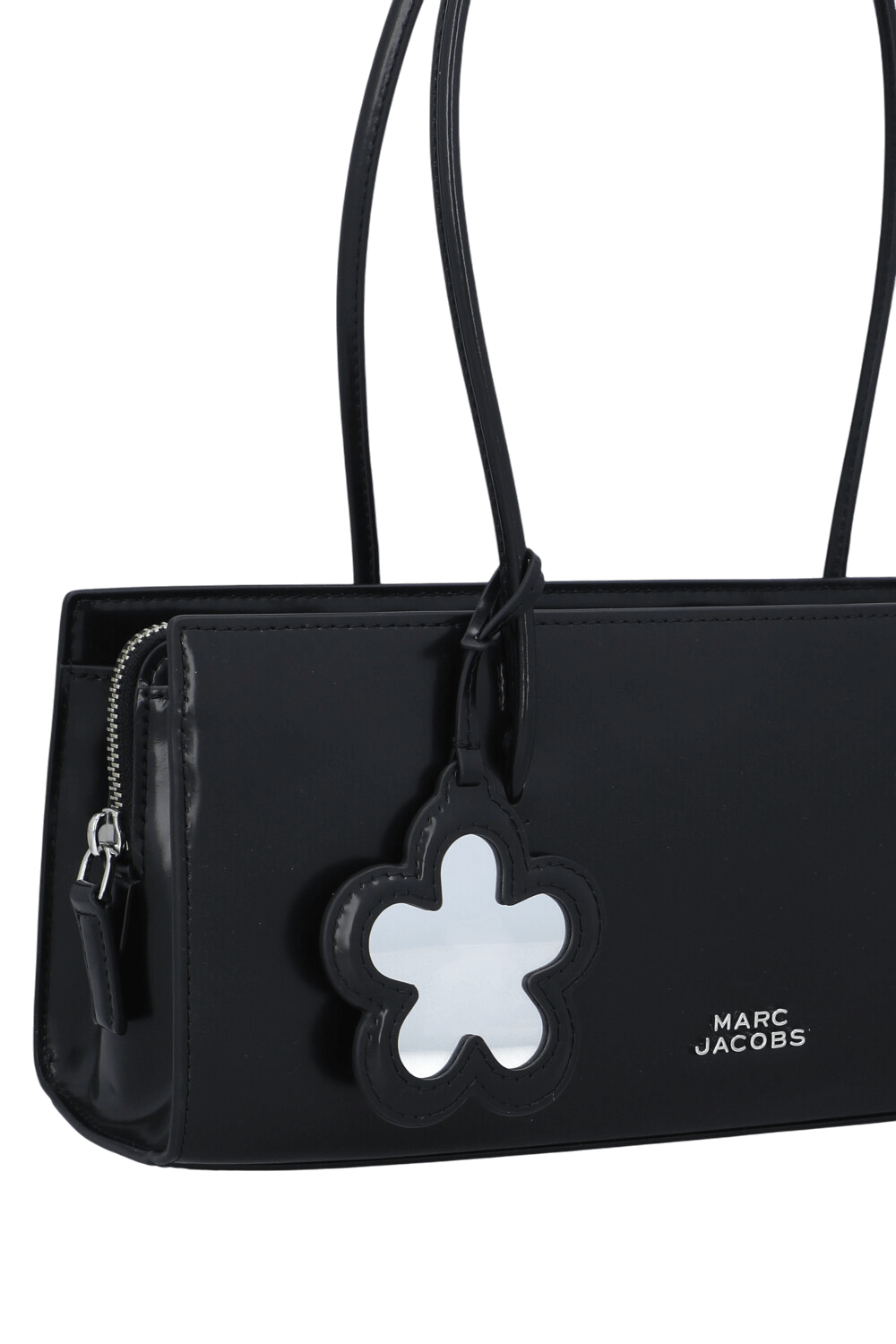 תמונת תקריב של תיק כתף עור