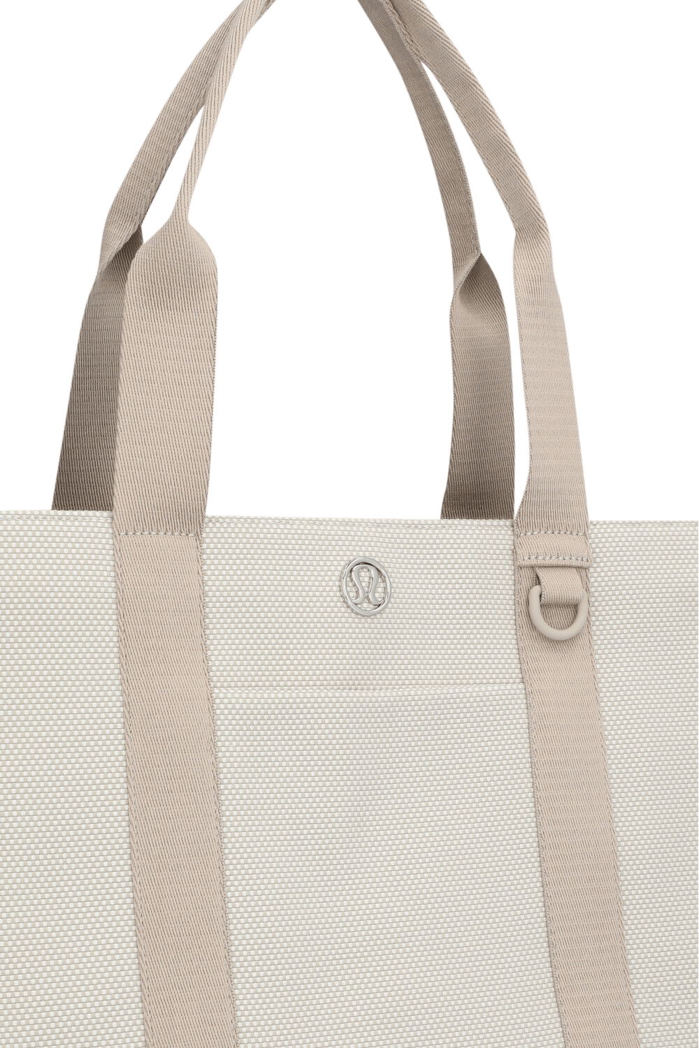 תמונת תקריב של Two-Tone Canvas Tote Bag