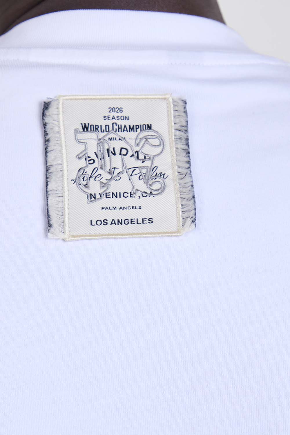 תמונת תקריב דוגמן של חולצת טי אוברסייז