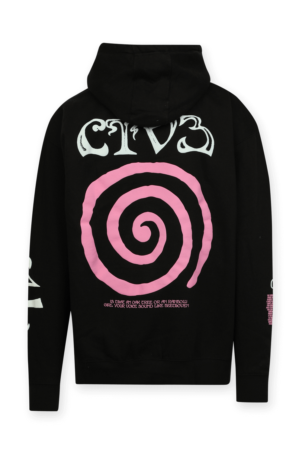 תמונה אחורית של CTV3 Tour Hoodie in Black