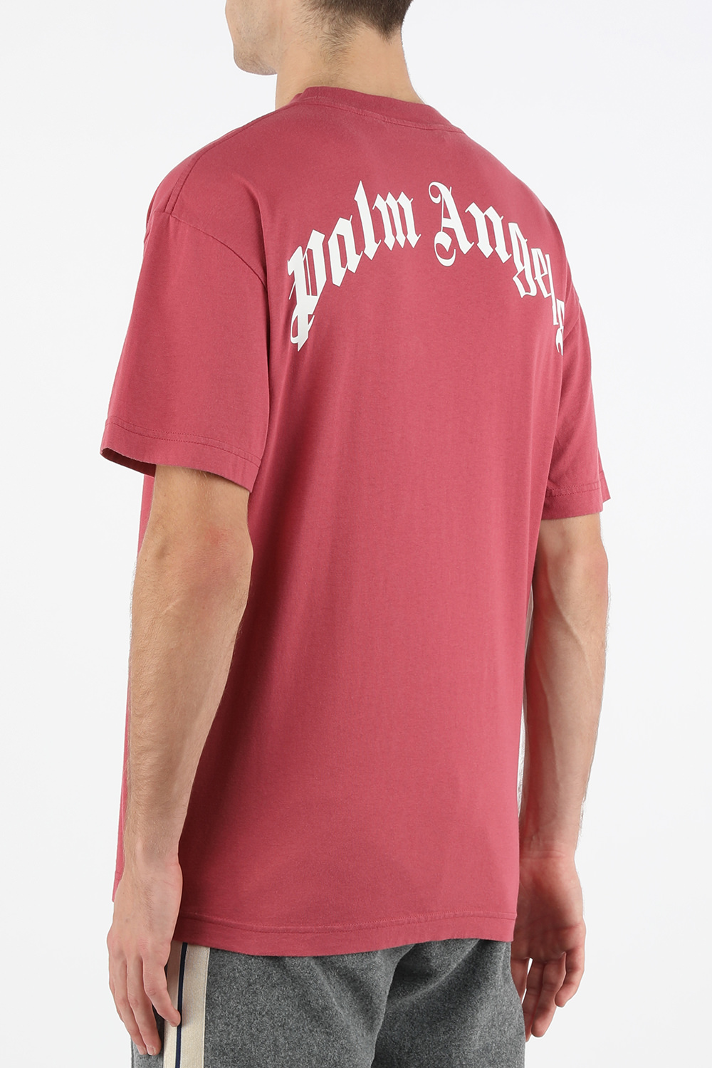 תמונת דוגמן אחורית של חולצת דובי בצבע ורוד עתיק