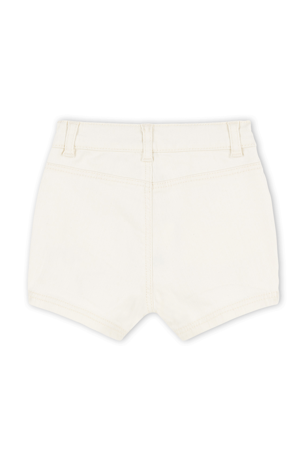 גילאי 6-12 חודשים מכנסי ג'ינס קצרים לבנים PETIT BATEAU