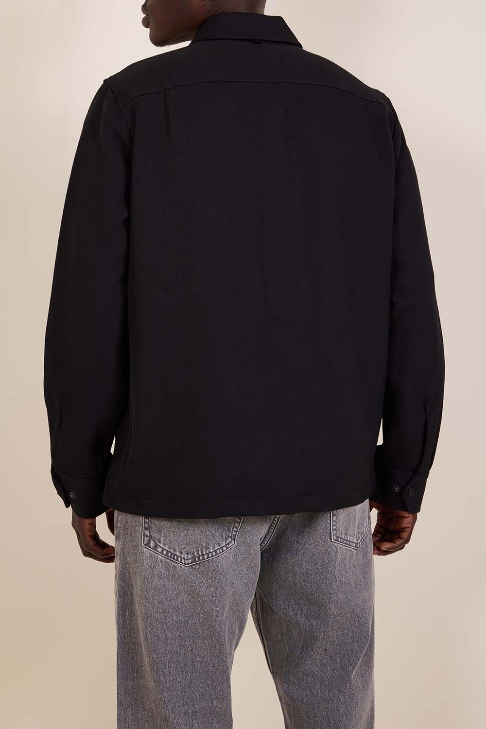 תמונת דוגמן אחורית של ז'קט חולצה