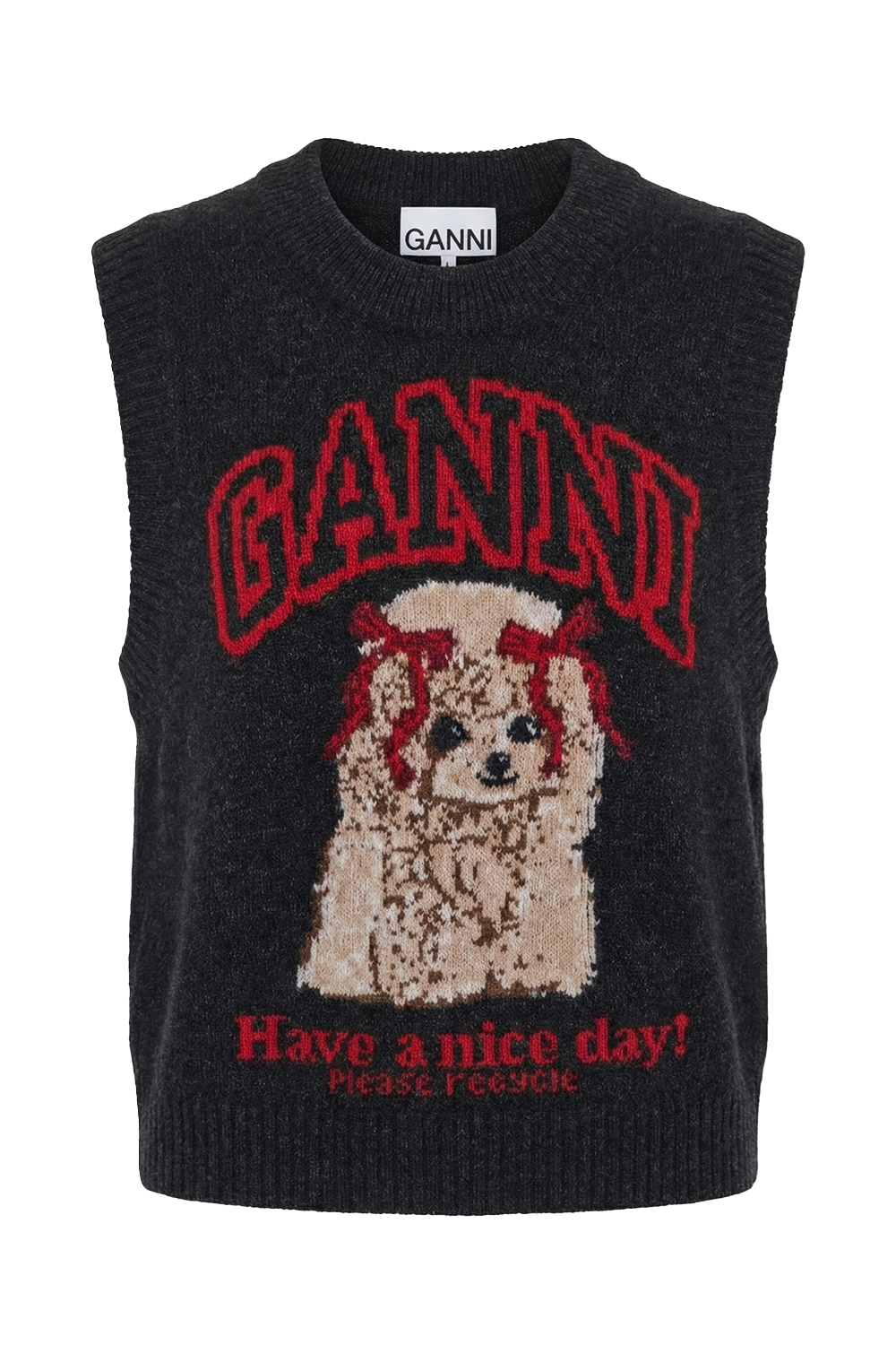 תמונה קידמית של אפודת צמר