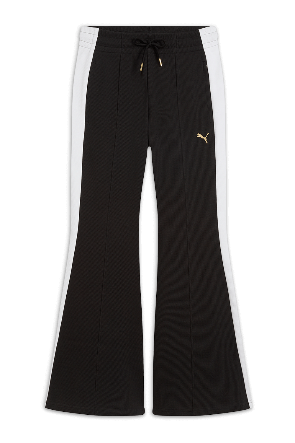 תמונה קידמית של מכנסיים מתרחבים